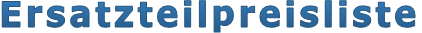 Ersatzteilpreisliste